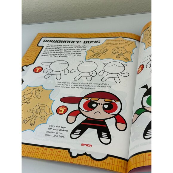 The PowerPuff Girls How to Draw Paperback Walter Foster Cartoon Drawing Book VTG - Picture 11 of 14
